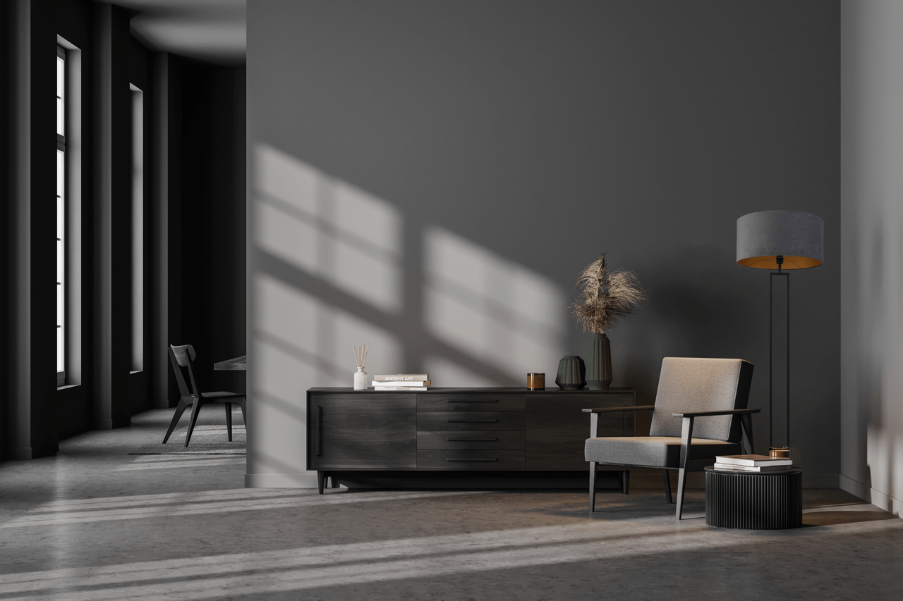 Veneto VL VENETO MATT BLACK RECTANGLE H.168CM, BASE 20X20CM