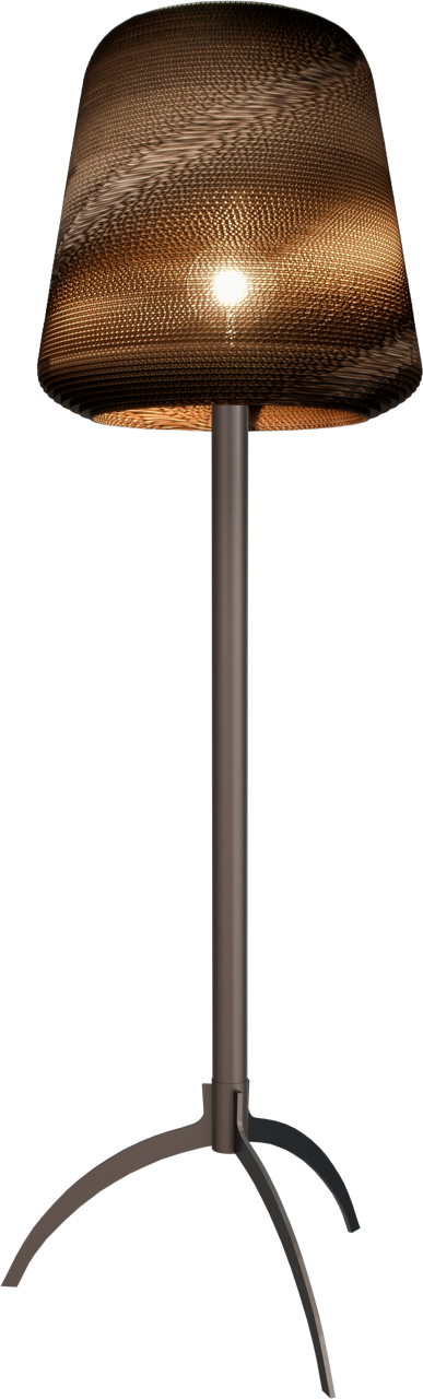 Carta Moody VL CARTA MOODY 1-LIGHT TRIPPLE CACAO H.182CM,