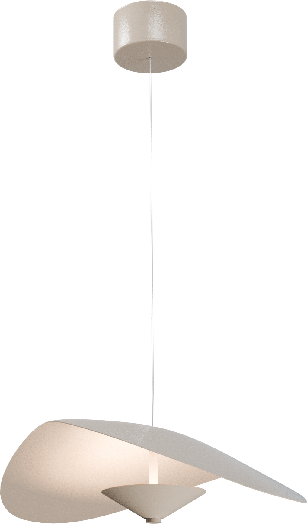 Lente HL LENTE Ø45CM BLACK/BEIGE TERRA, CANOPY BEIGE TERRA Ø12,5CM