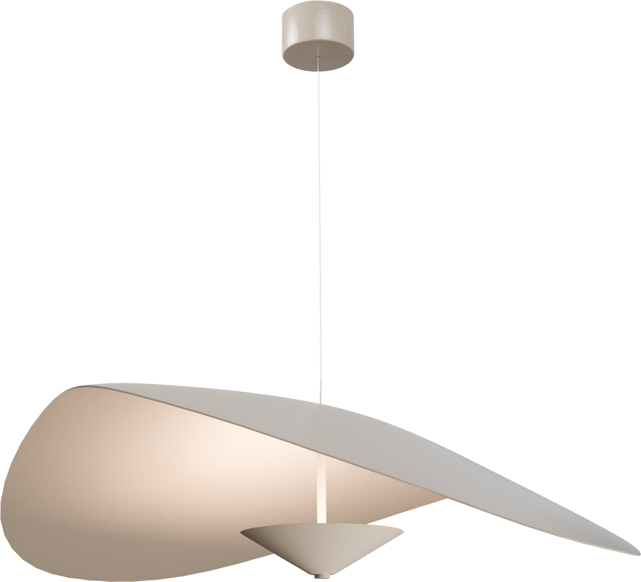 Lente HL LENTE Ø90CM BLACK/BEIGE TERRA, CANOPY BEIGE TERRA Ø12,5CM