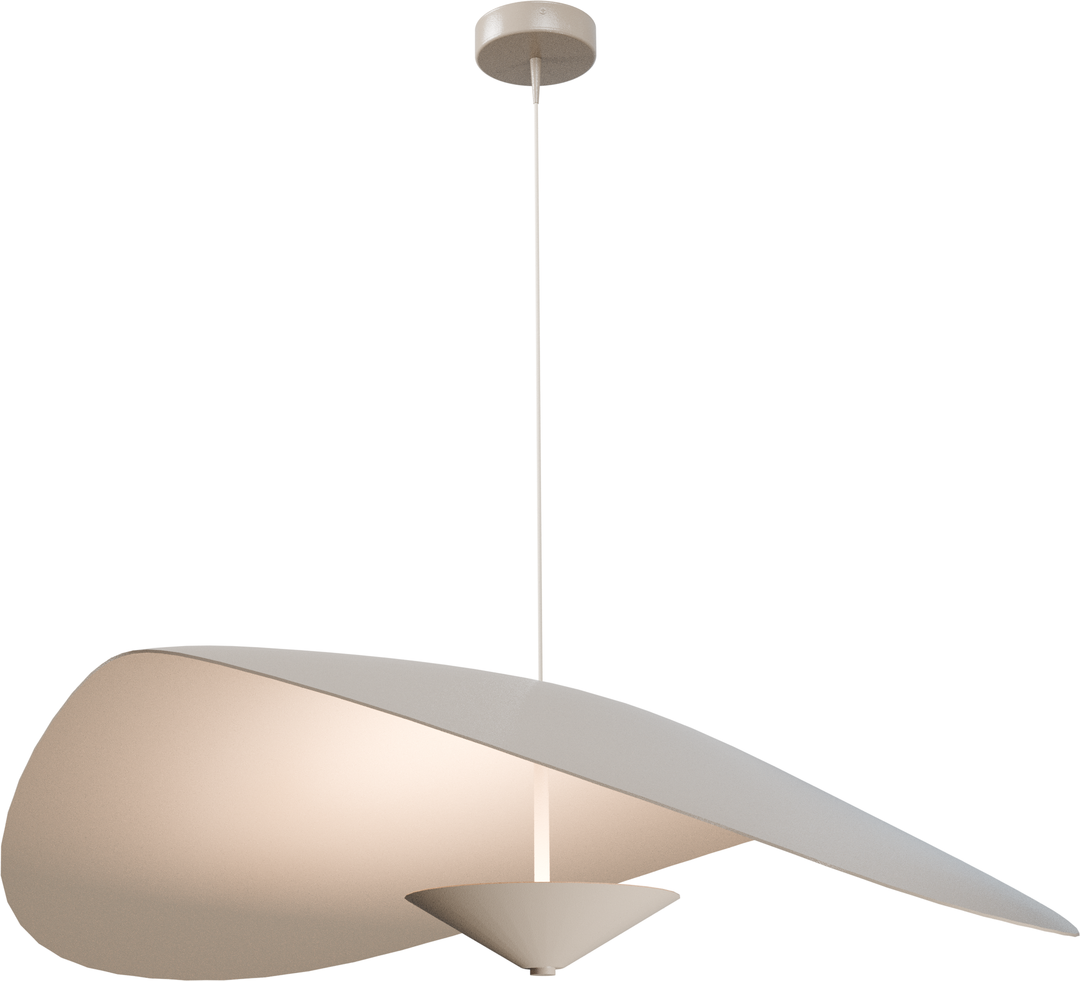 Lente HL LENTE Ø90CM BLACK/BEIGE TERRA, CANOPY BEIGE TERRA Ø10,8CM