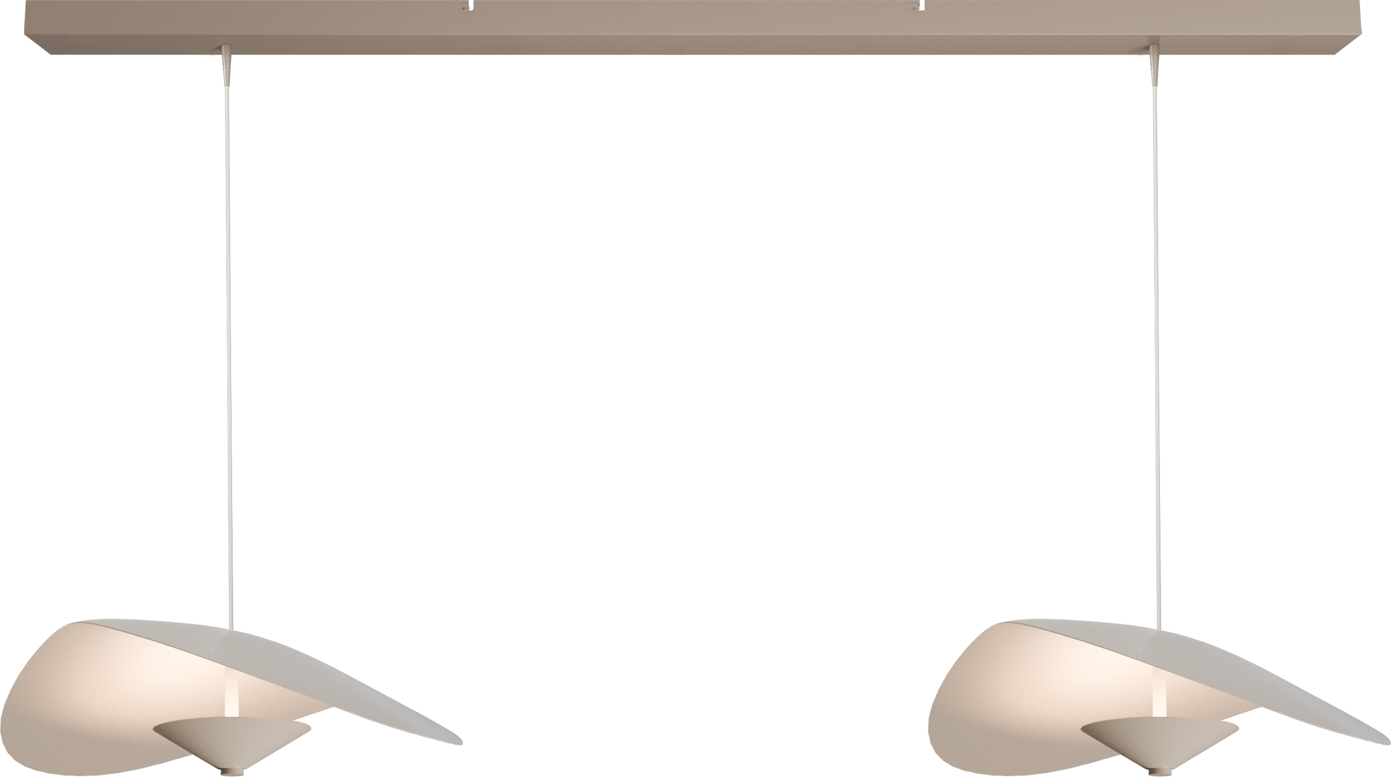 Lente HL LENTE 2-LIGHT Ø45CM BEIGE TERRA, BEAM BEIGE TERRA 100X8CM