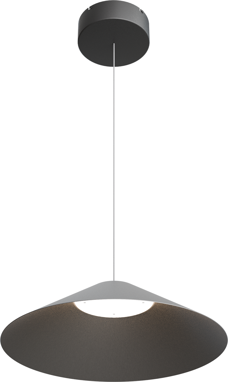 Ceppo HL CEPPO 1-LIGHT BLACK NICKEL Ø45CM, CANOPY BLACK Ø18CM