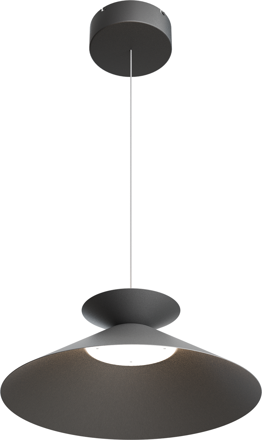 Ceppo HL CEPPO 1-LIGHT BLACK NICKEL/BLACK Ø45CM, CANOPY BLACK Ø18CM