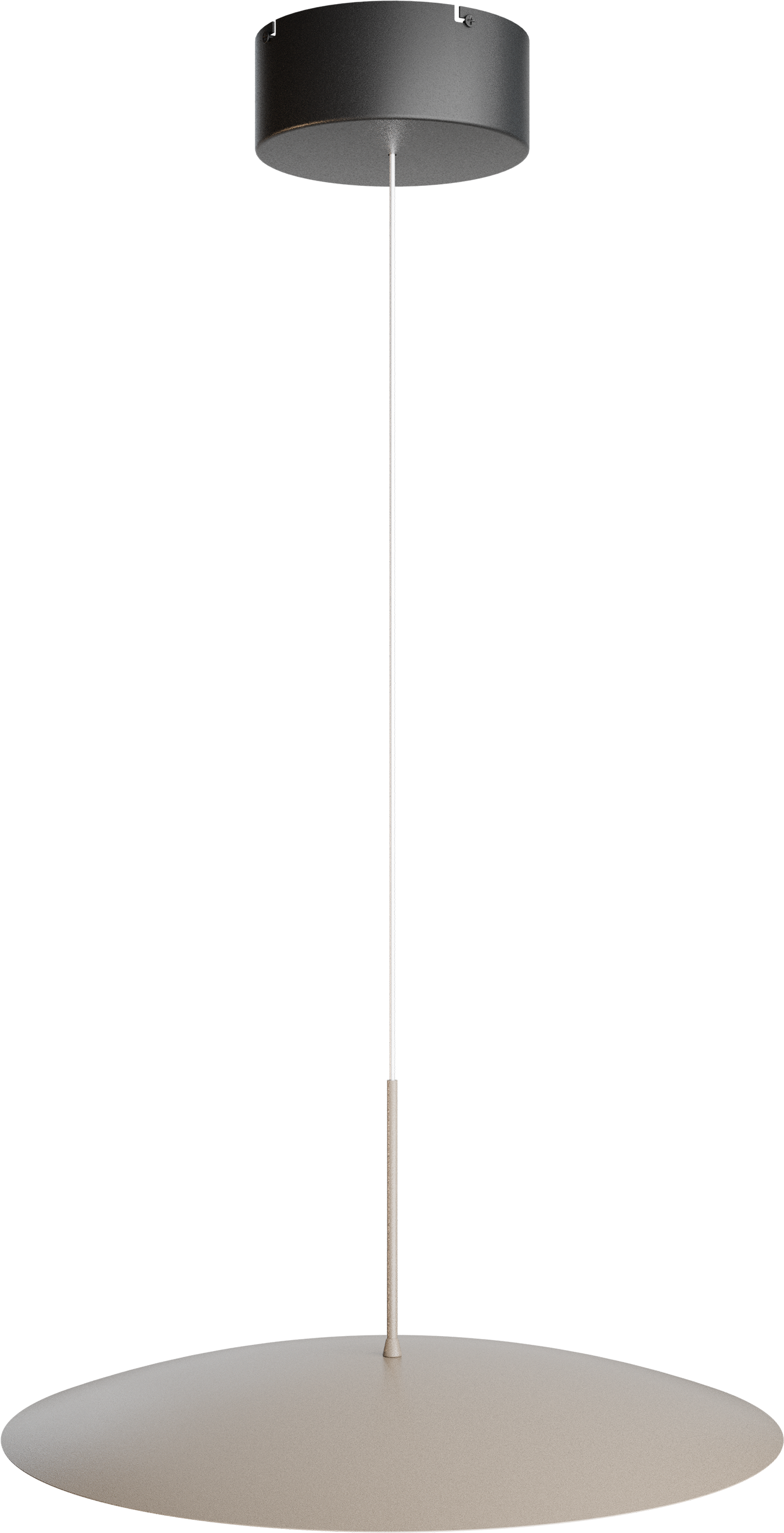Scala HL SCALA 1-LIGHT BEIGE TERRA Ø45CM, CANOPY BLACK Ø16CM