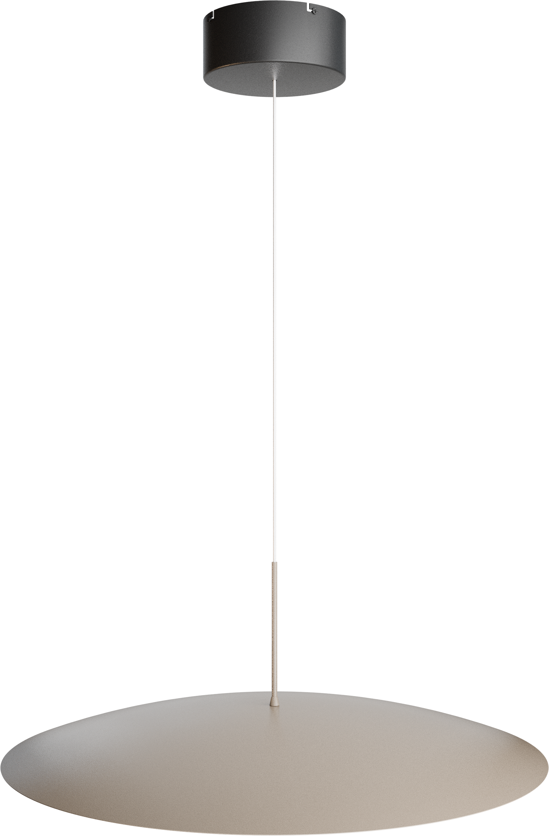 Scala HL SCALA 1-LIGHT BEIGE TERRA Ø60CM, CANOPY BLACK Ø16CM