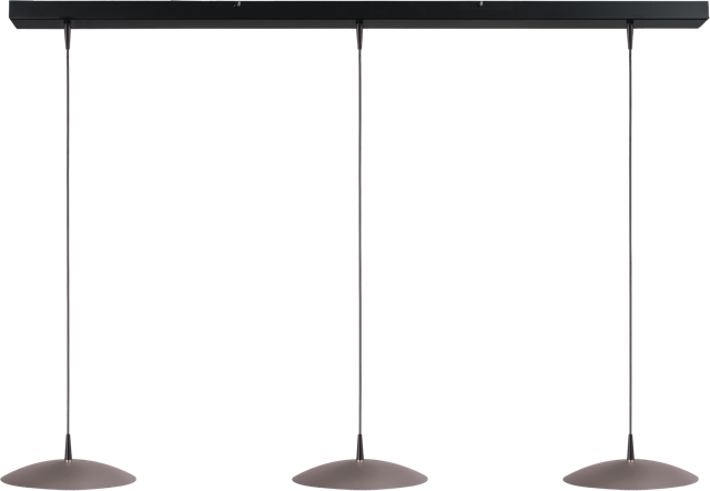 Scala HL SCALA 3-LIGHT MATT NICKEL Ø25CM, BEAM BLACK 130X8CM