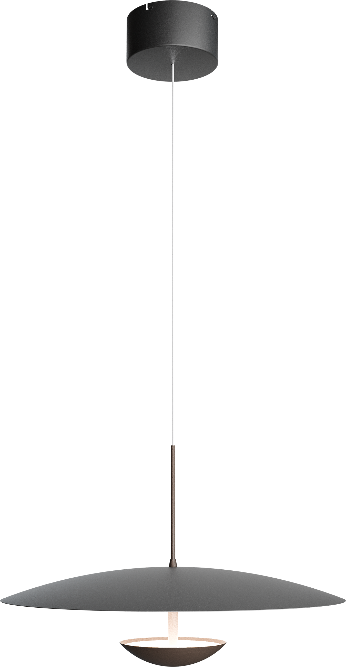 Scala HL SCALA 1-LIGHT CACAO Ø45CM, CANOPY BLACK Ø13CM
