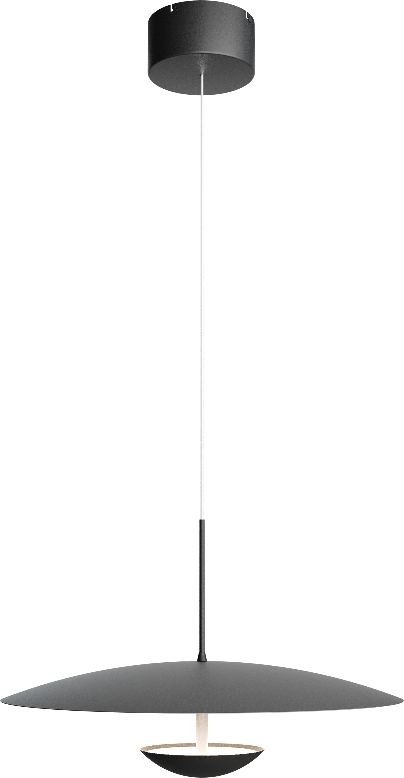 Scala HL SCALA 1-LIGHT BLACK NICKEL Ø45CM, CANOPY BLACK Ø13CM