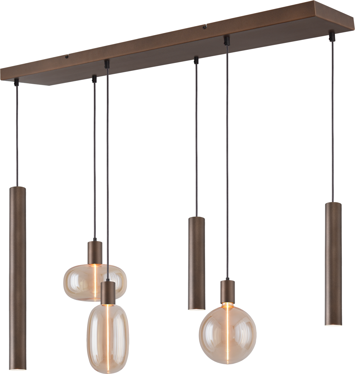 Tence HL TENCE E27 6-LIGHT CACAO, BEAM CACAO 100X25CM