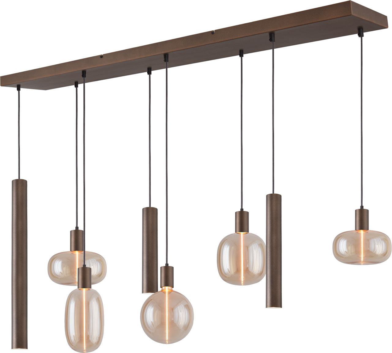 Tence HL TENCE E27 8-LIGHT CACAO, BEAM CACAO 130X25CM