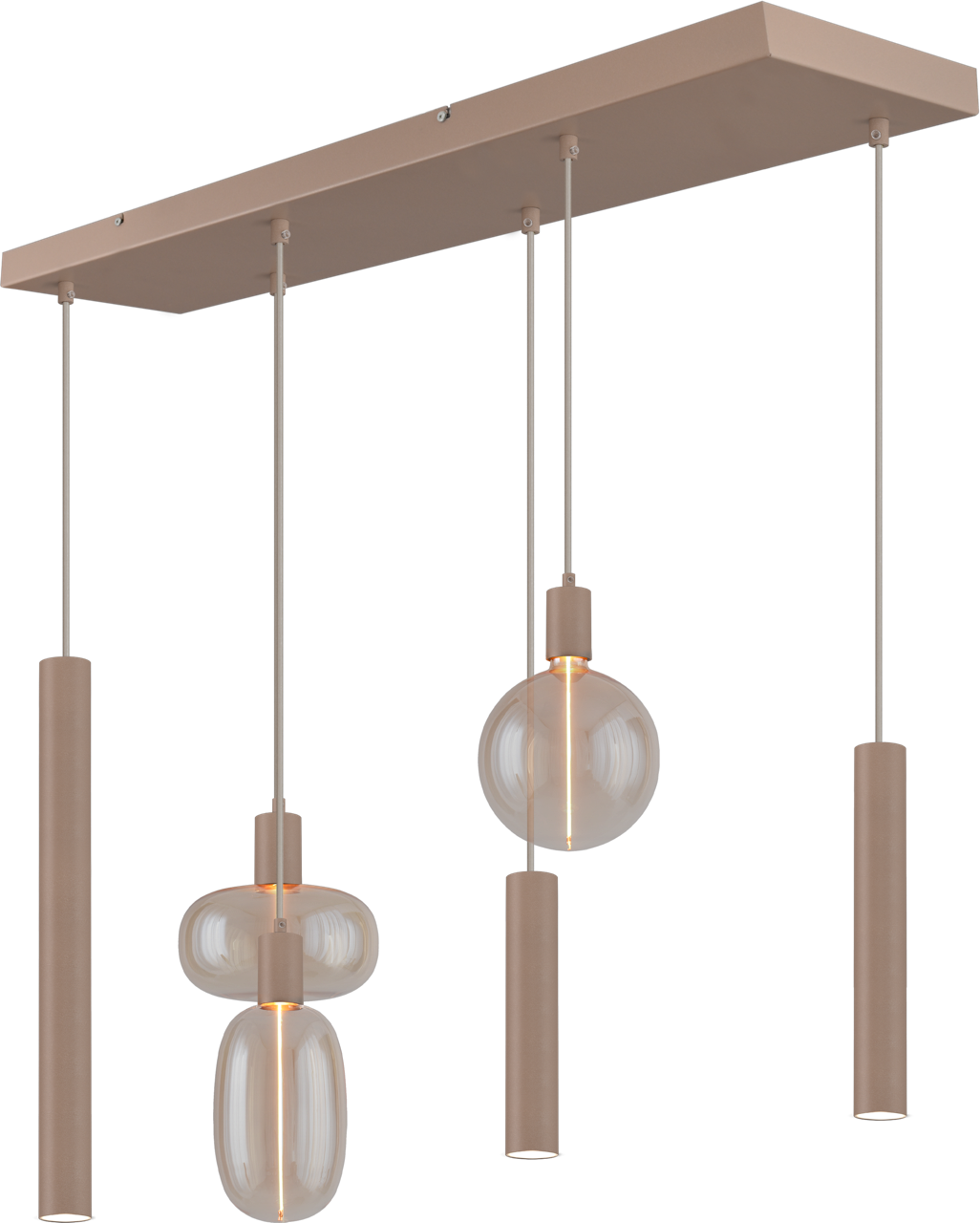 Tence HL TENCE E27 6-LIGHT BEIGE TERRA, BEAM BEIGE TERRA 100X25CM