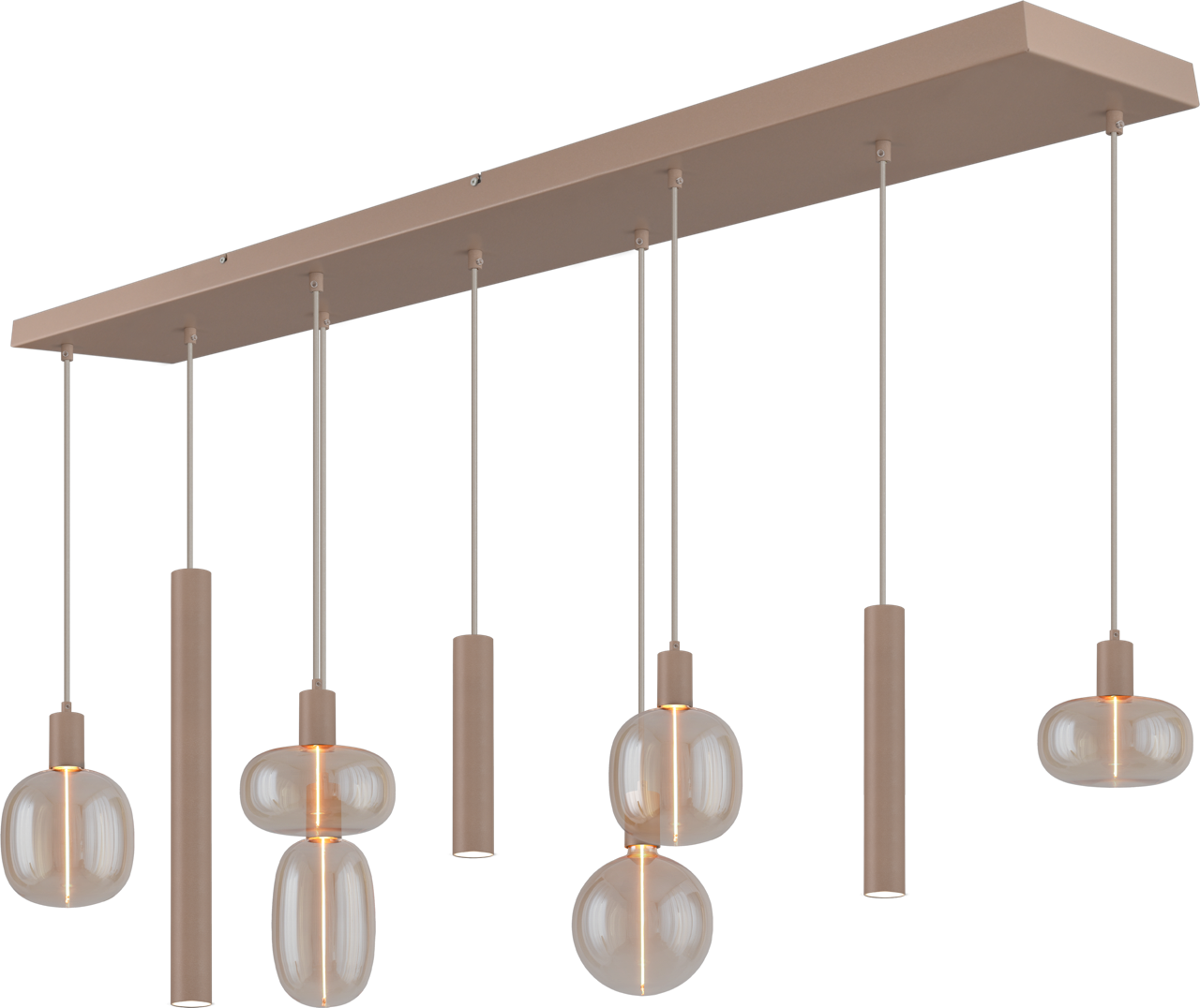 Tence HL TENCE E27 9-LIGHT BEIGE TERRA, BEAM BEIGE TERRA 160X25CM