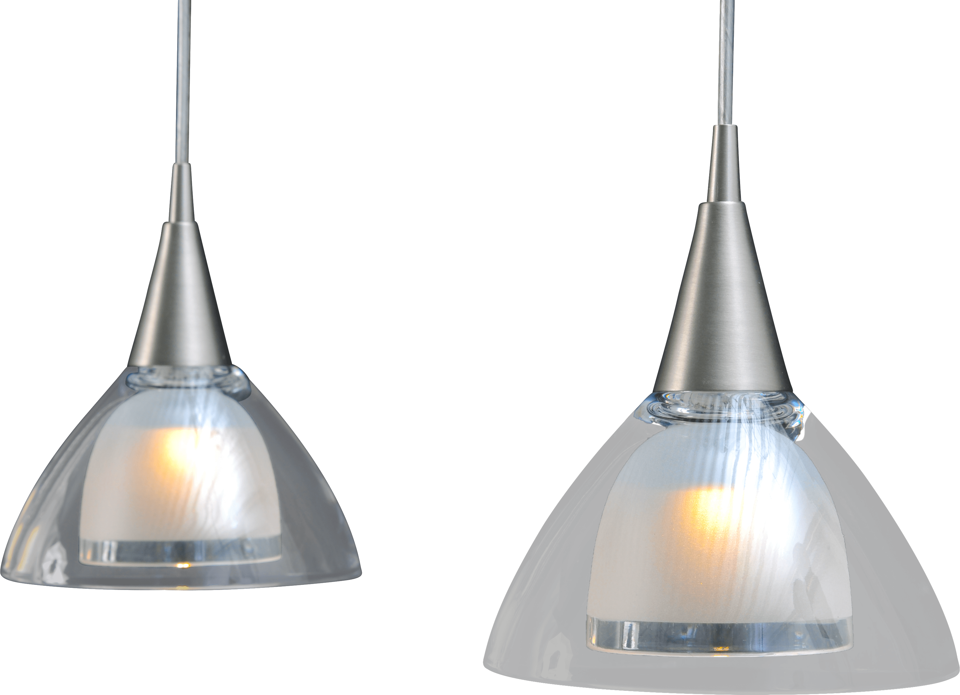 Caterina HL CATERINA 5-LIGHT MATT NICKEL, GLASS Ø12,5CM, BEAM MATT NICKEL 130X8CM