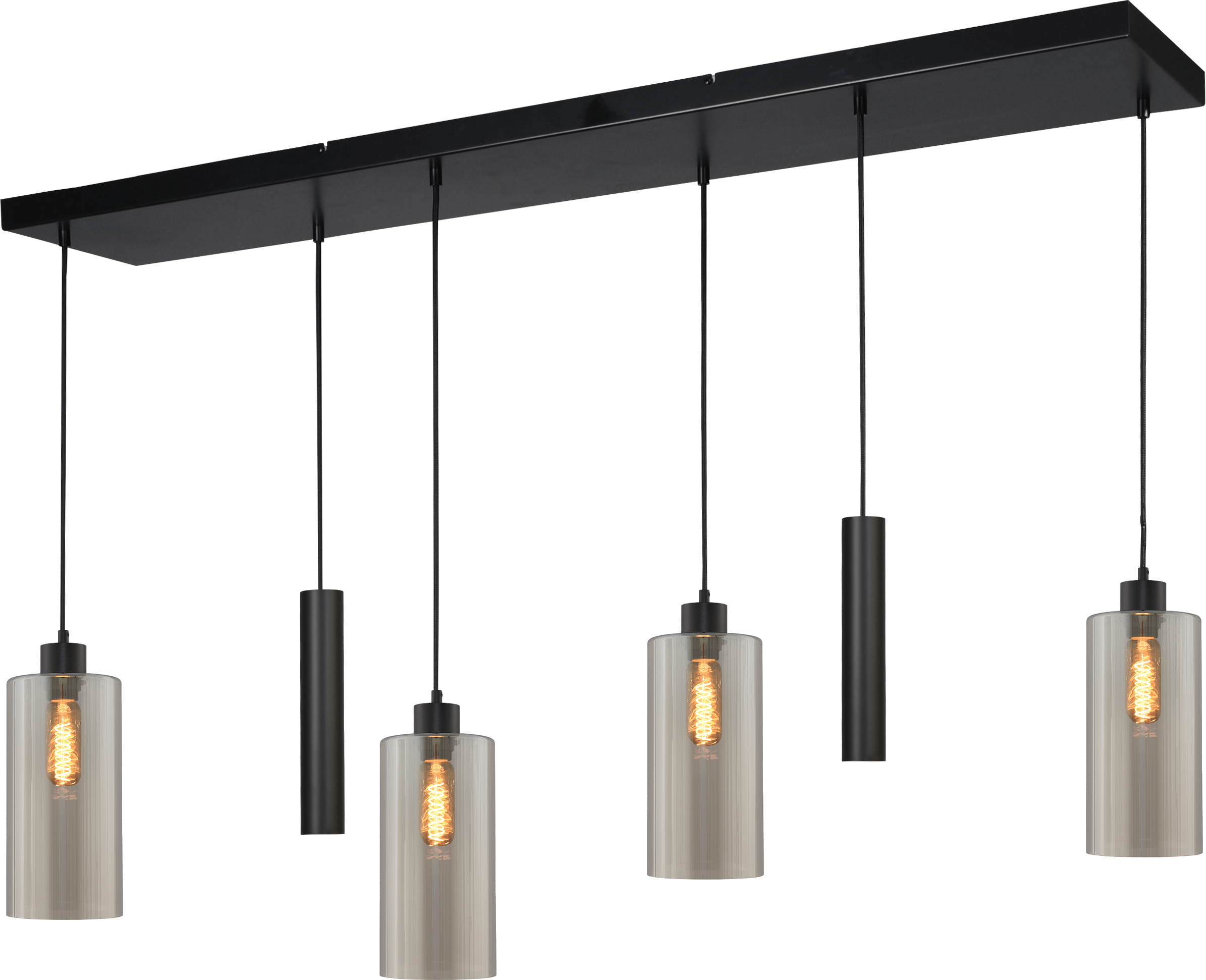 Ortona HL ORTONA 6-LIGHT MATT BLACK/MATT BLACK 130X25CM