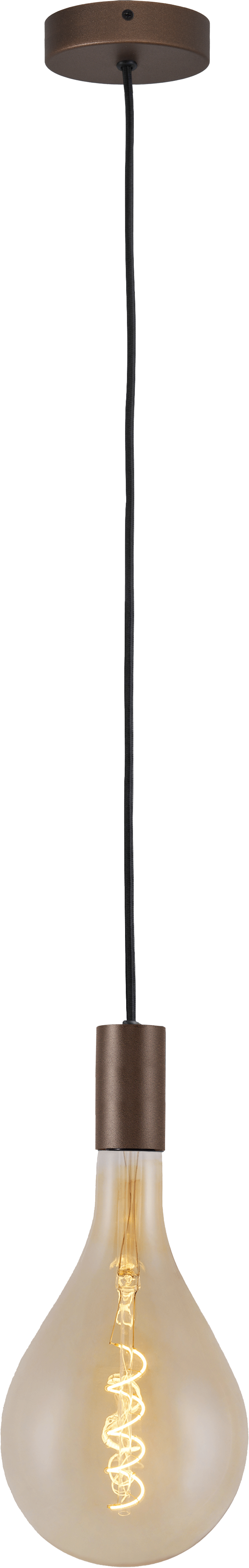 Tessi HL TESSI 1-LIGHT CACAO, CANOPY BLACK Ø10,8CM
