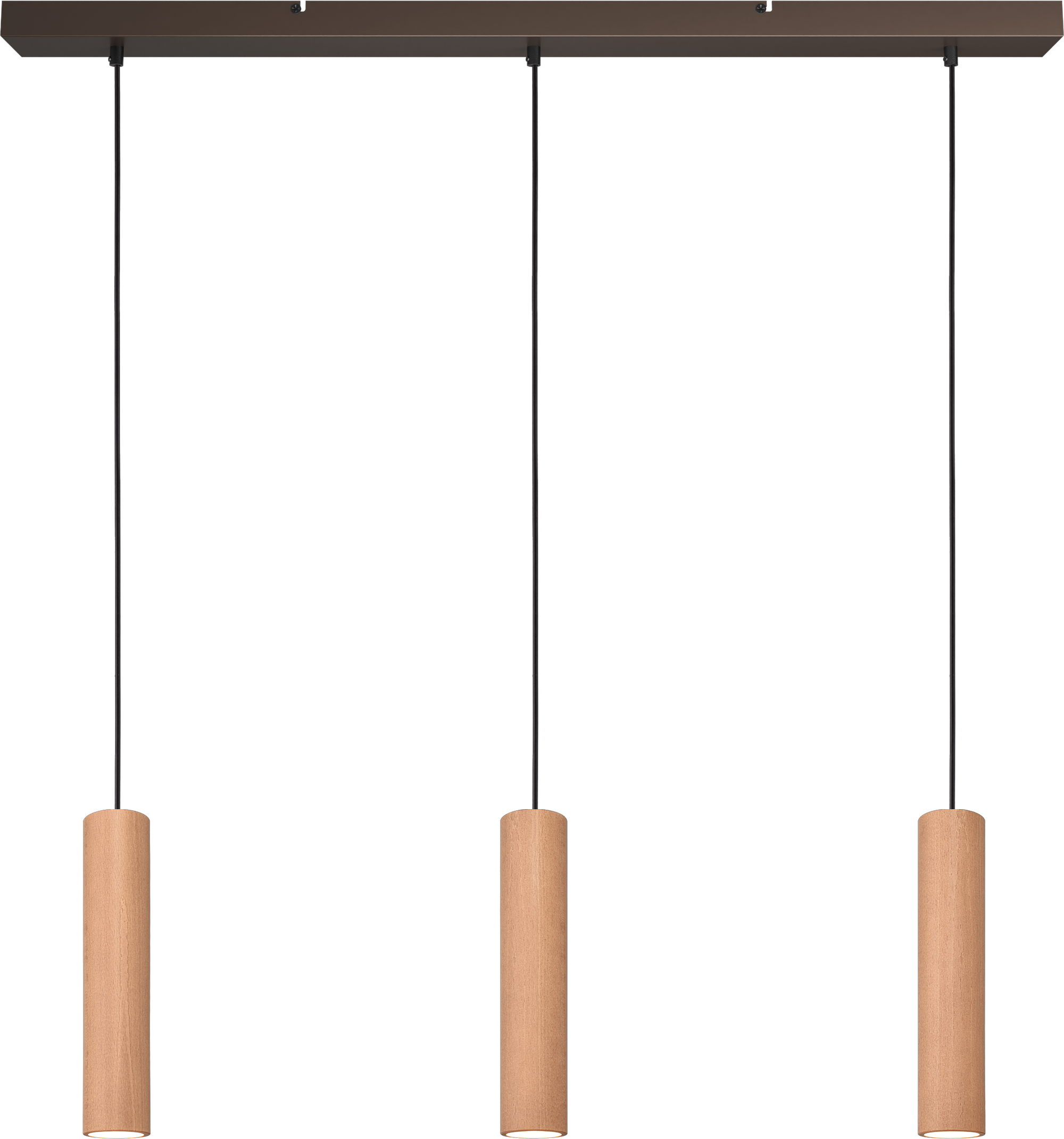 Tubino HL TUBINO 3-LIGHT NATURAL OAK, BEAM CACAO 100X8CM,