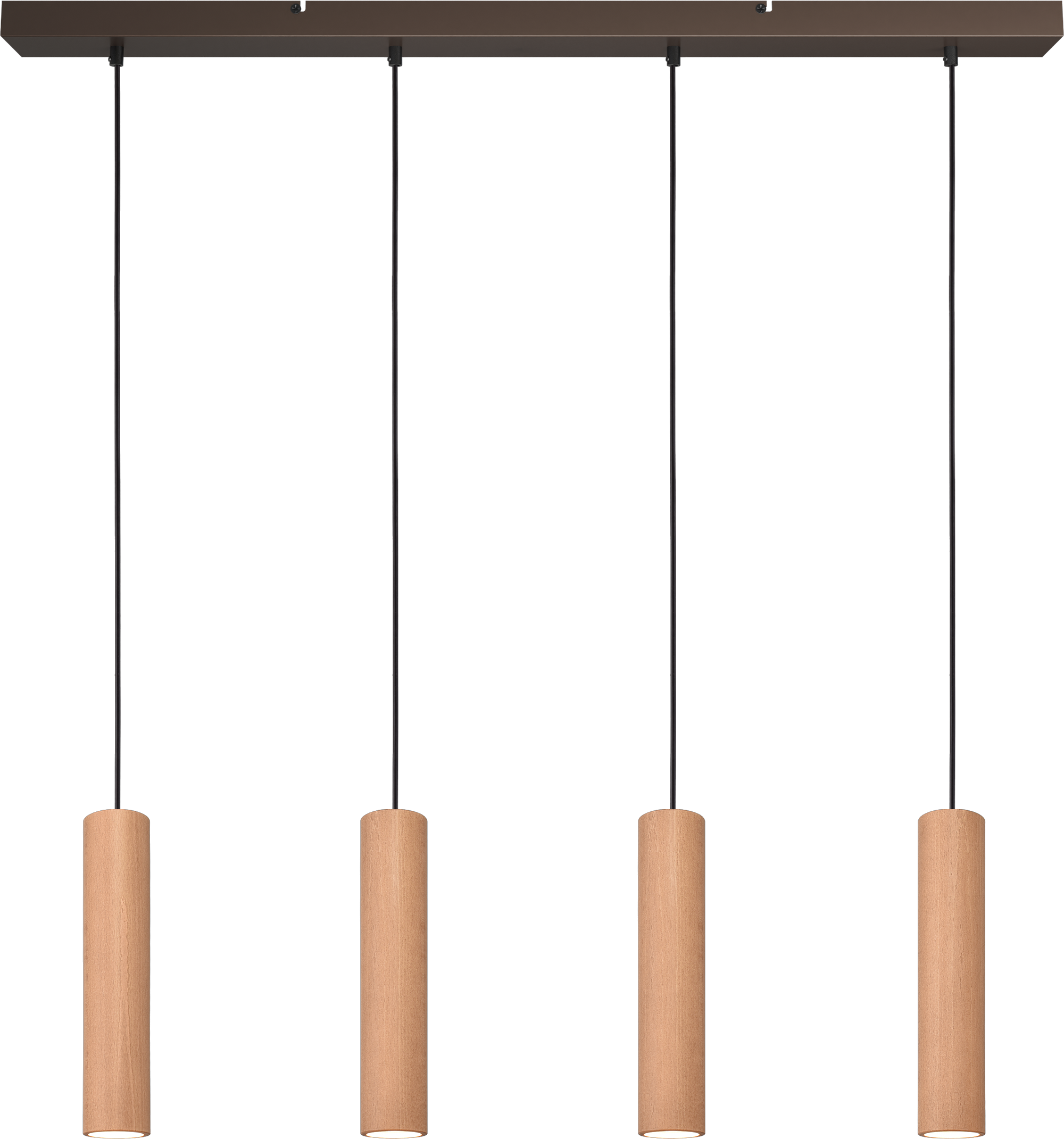 Tubino HL TUBINO 4-LIGHT NATURAL OAK, BEAM CACAO 100X8CM,