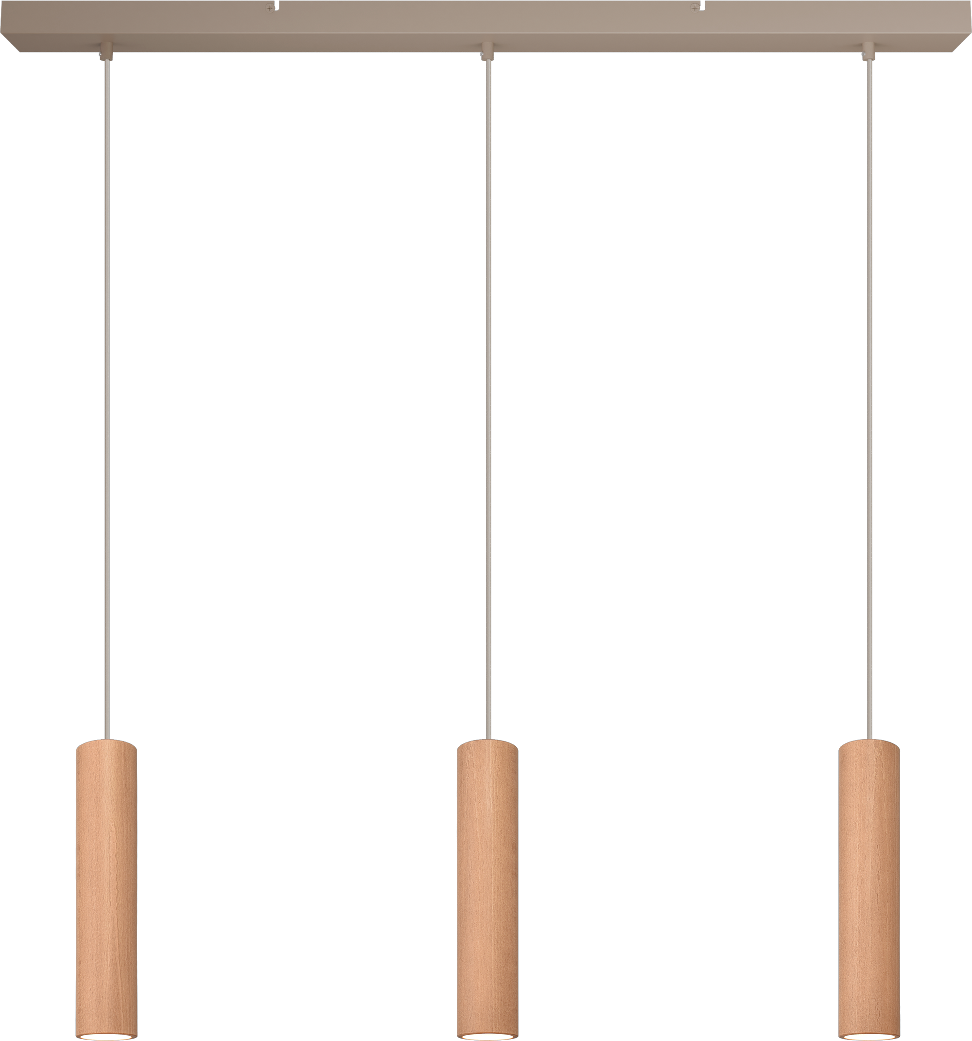 Tubino HL TUBINO 3-LIGHT NATURAL OAK, BEAM BEIGE TERRA 100X8CM,