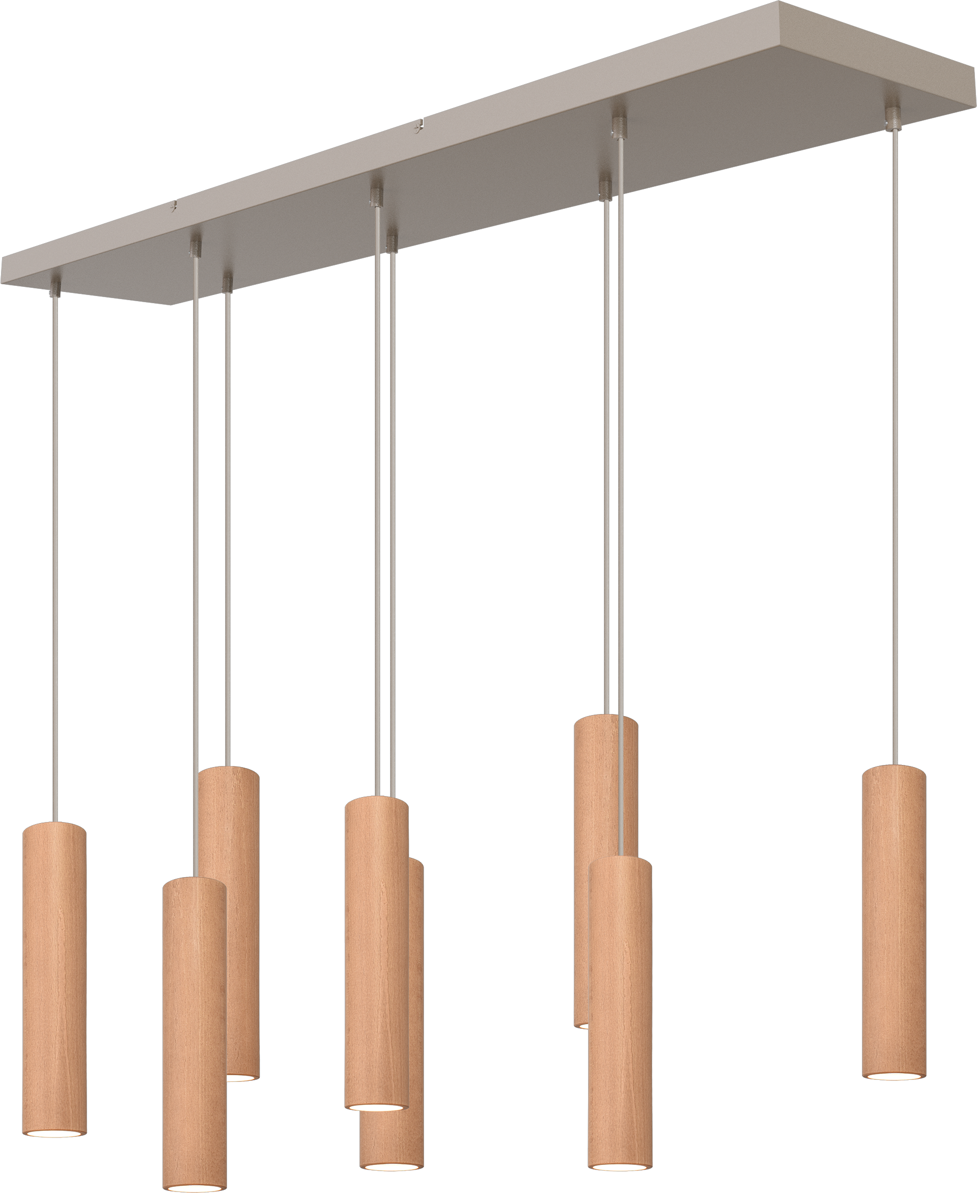 Tubino HL TUBINO 8-LIGHT NATURAL OAK, BEAM BEIGE TERRA 130X25CM,