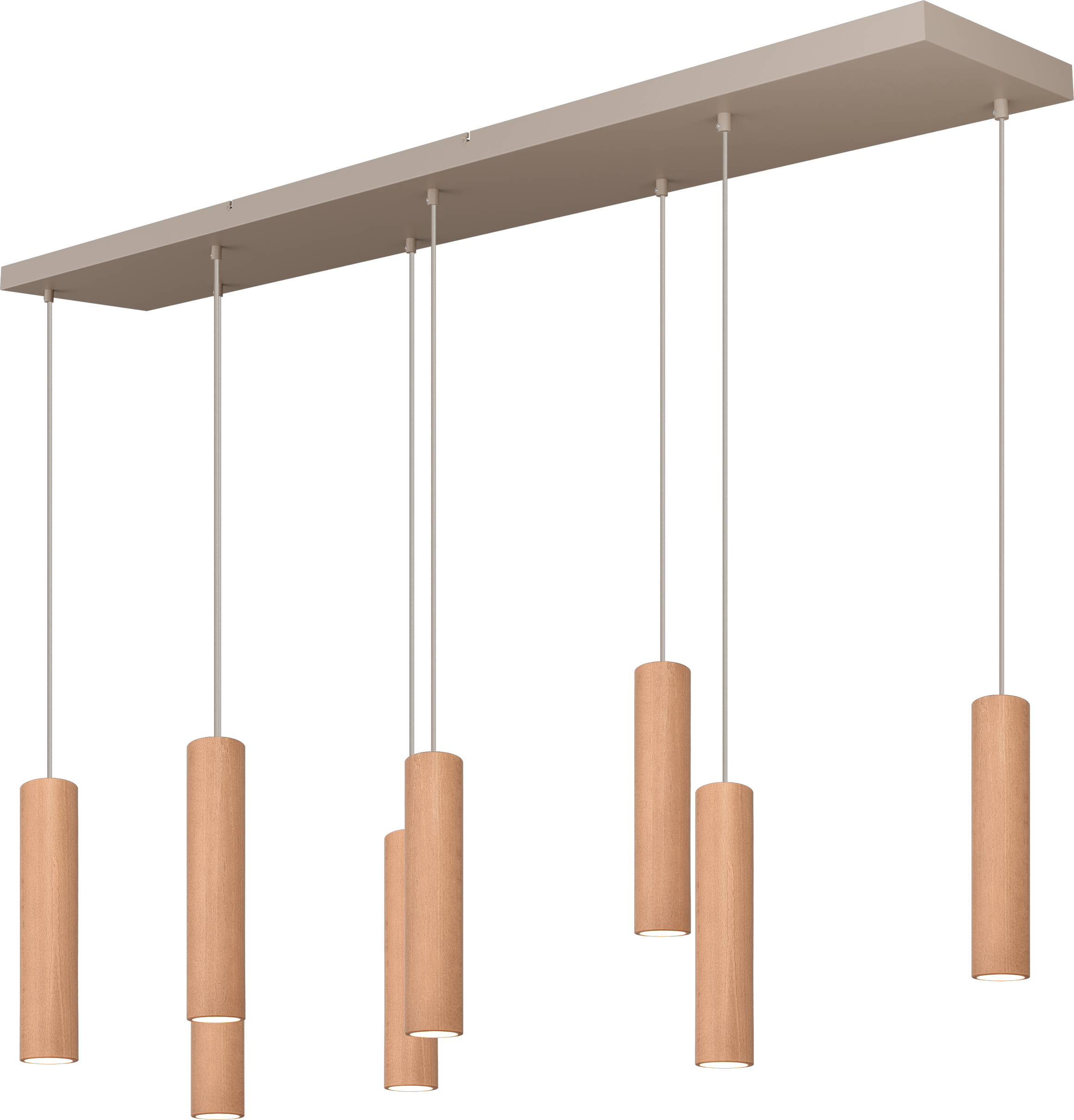 Tubino HL TUBINO 8-LIGHT NATURAL OAK, BEAM BEIGE TERRA 160X25CM,