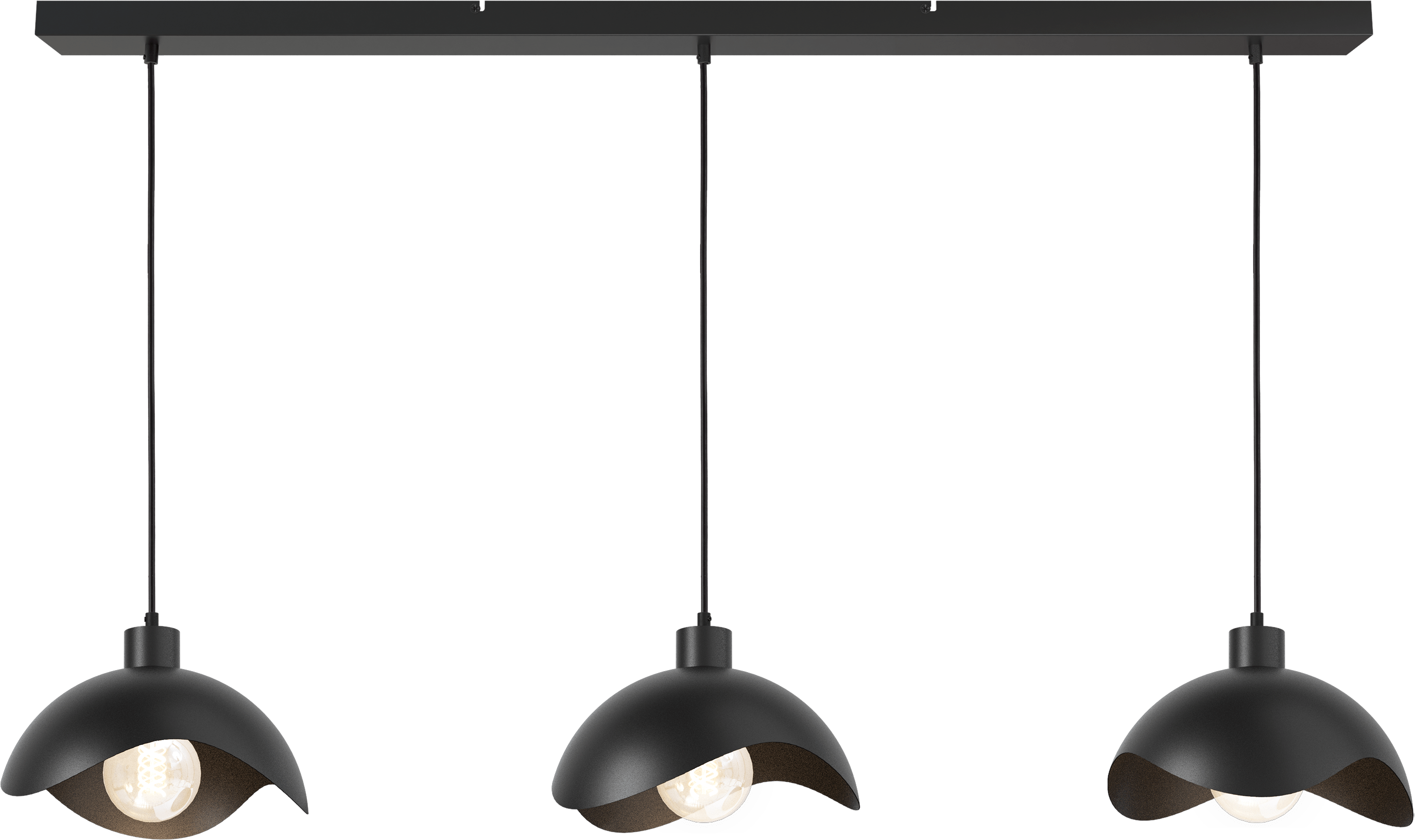 Volta HL VOLTA 3-LIGHT Ø30CM BLACK, BEAM BLACK 130X8CM