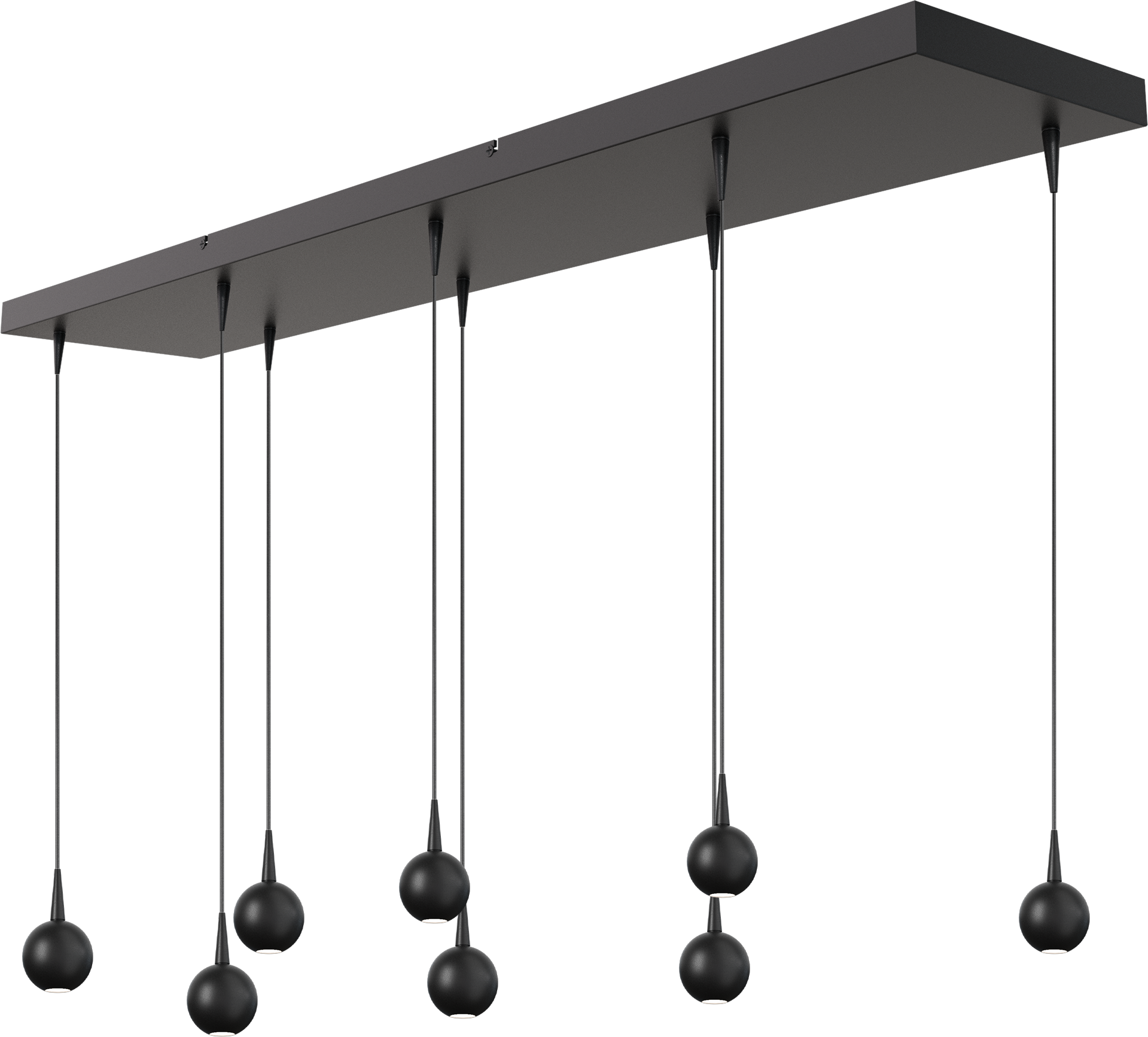 Talana HL TALANA 8-LIGHT BLACK, BEAM BLACK 130X25CM DTW