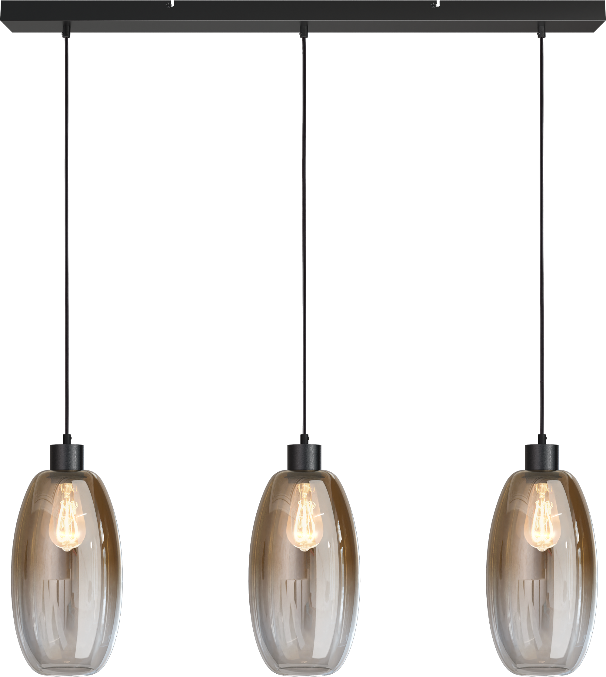 Olive HL OLIVE 3-LIGHT BLACK, BEAM BLACK 100X8CM
