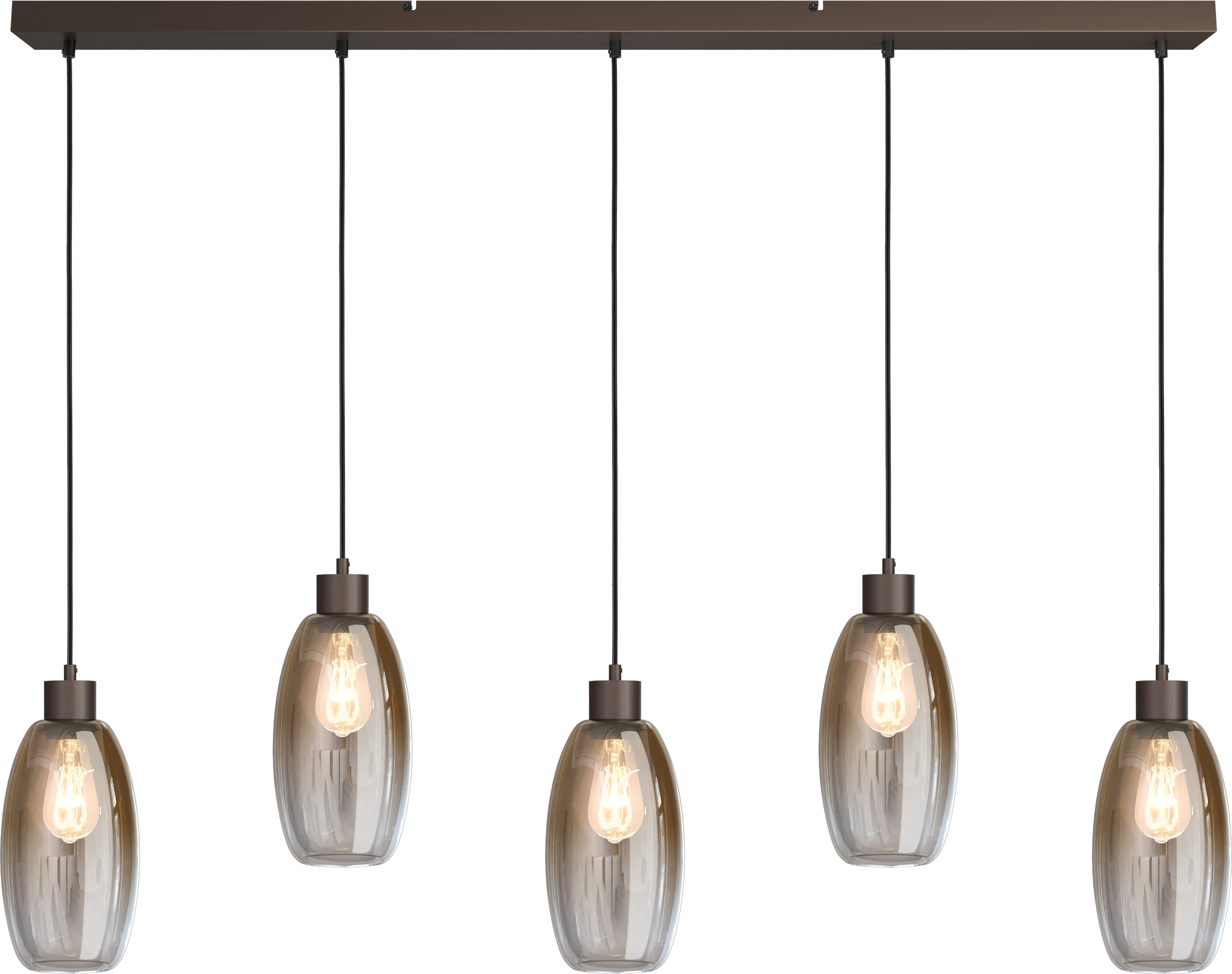 Olive HL OLIVE 5-LIGHT CACAO, BEAM CACAO 130X8CM