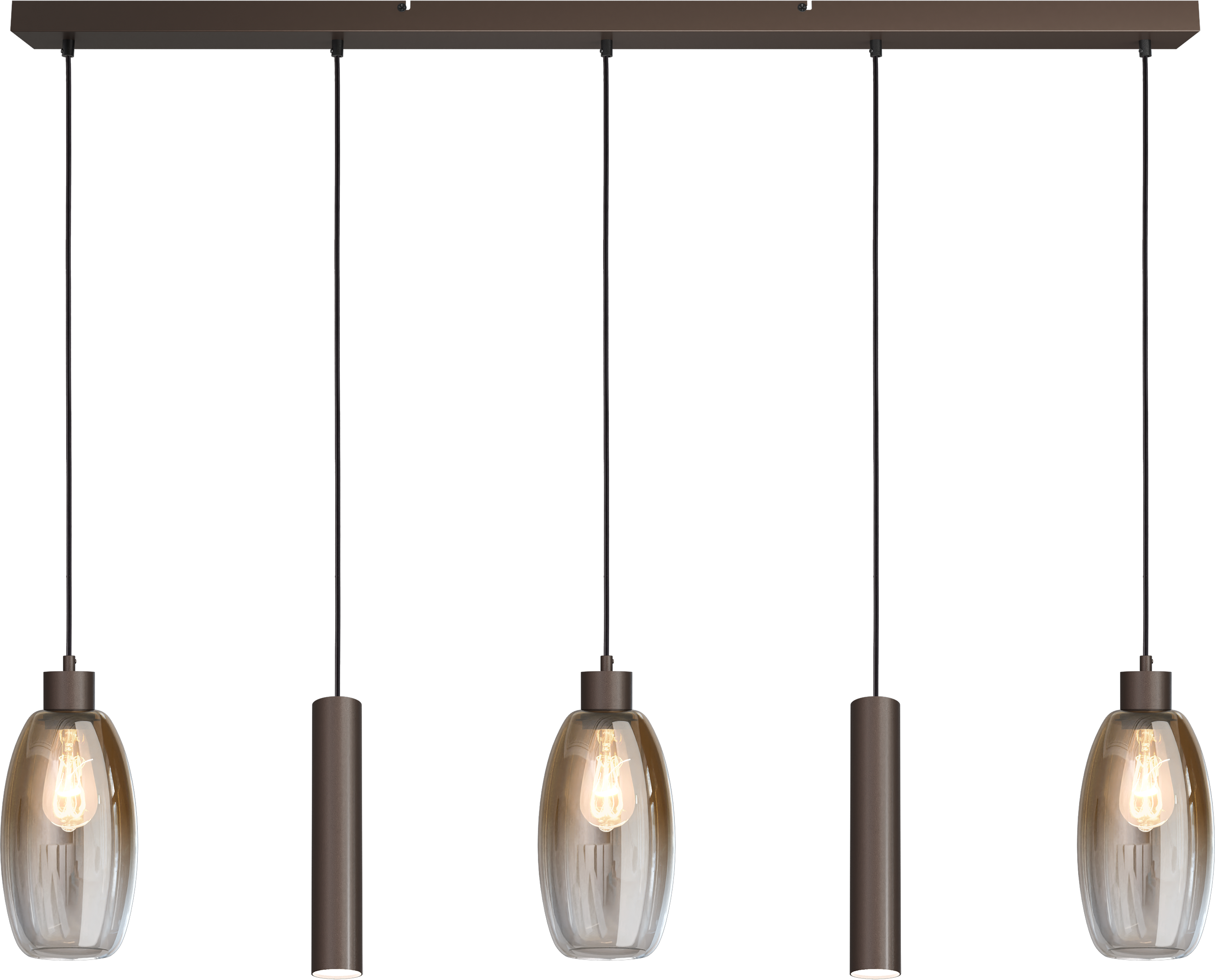 Olive HL OLIVE 5-LIGHT CACAO, BEAM CACAO 130X8CM