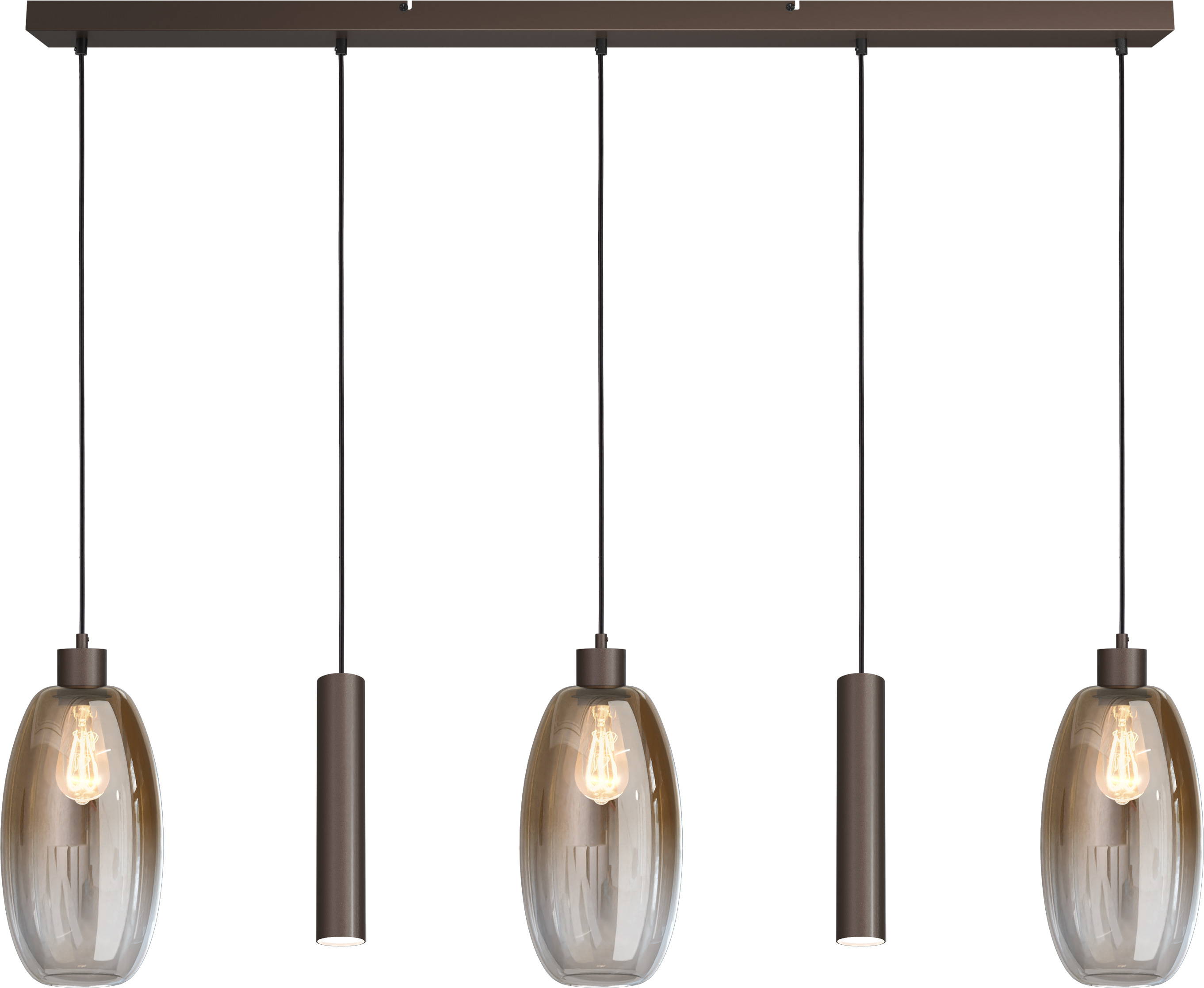 Olive HL OLIVE 5-LIGHT CACAO, BEAM CACAO 130X8CM