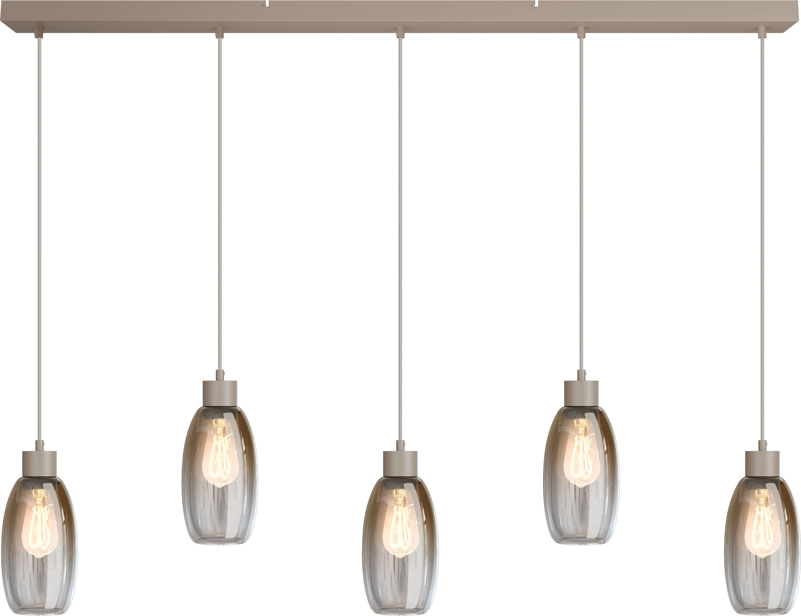 Olive HL OLIVE 5-LIGHT BEIGE TERRA, BEAM BEIGE TERRA 130X8CM