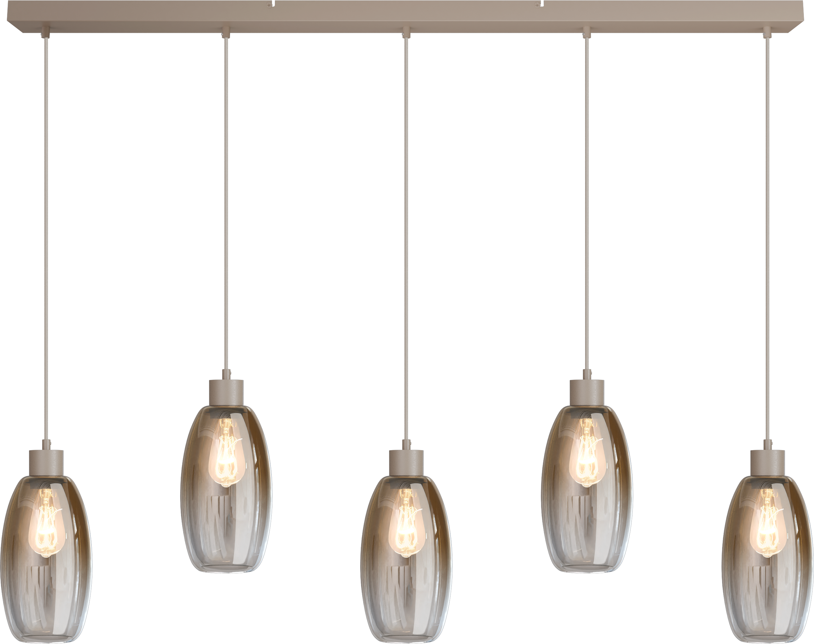 Olive HL OLIVE 5-LIGHT BEIGE TERRA, BEAM BEIGE TERRA 130X8CM