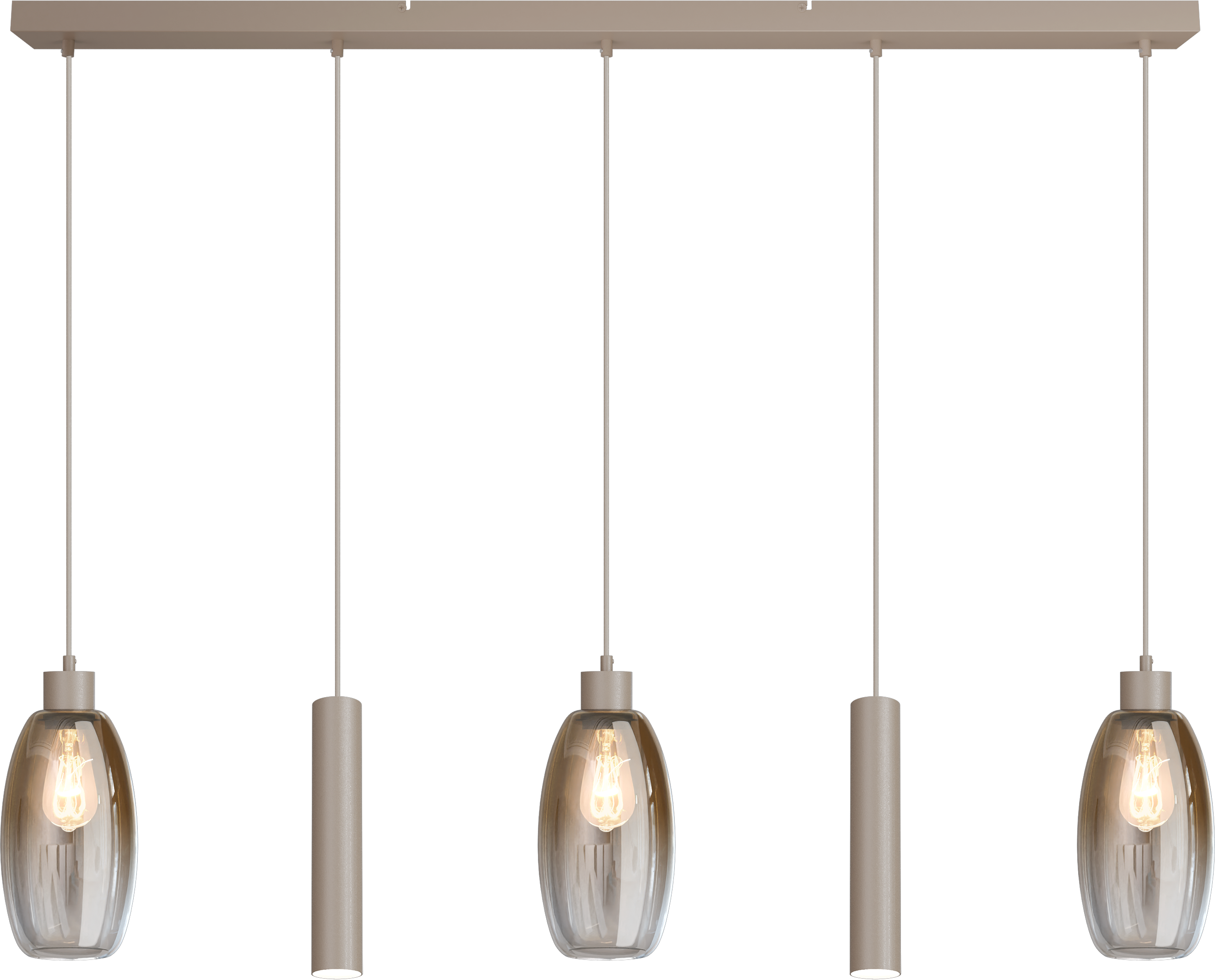 Olive HL OLIVE 5-LIGHT BEIGE TERRA, BEAM BEIGE TERRA 130X8CM