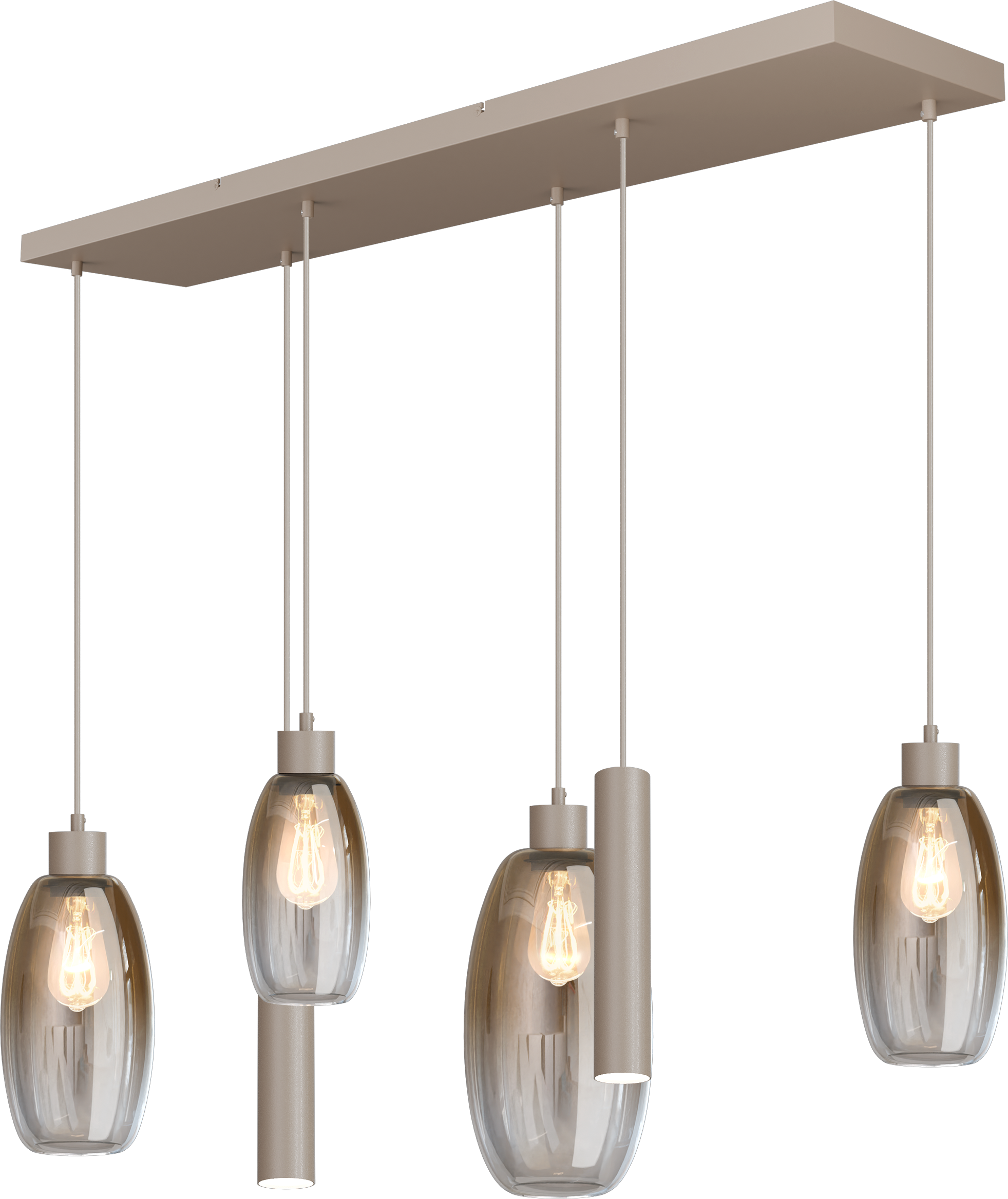 Olive HL OLIVE 6-LIGHT BEIGE TERRA, BEAM BEIGE TERRA 130X25CM