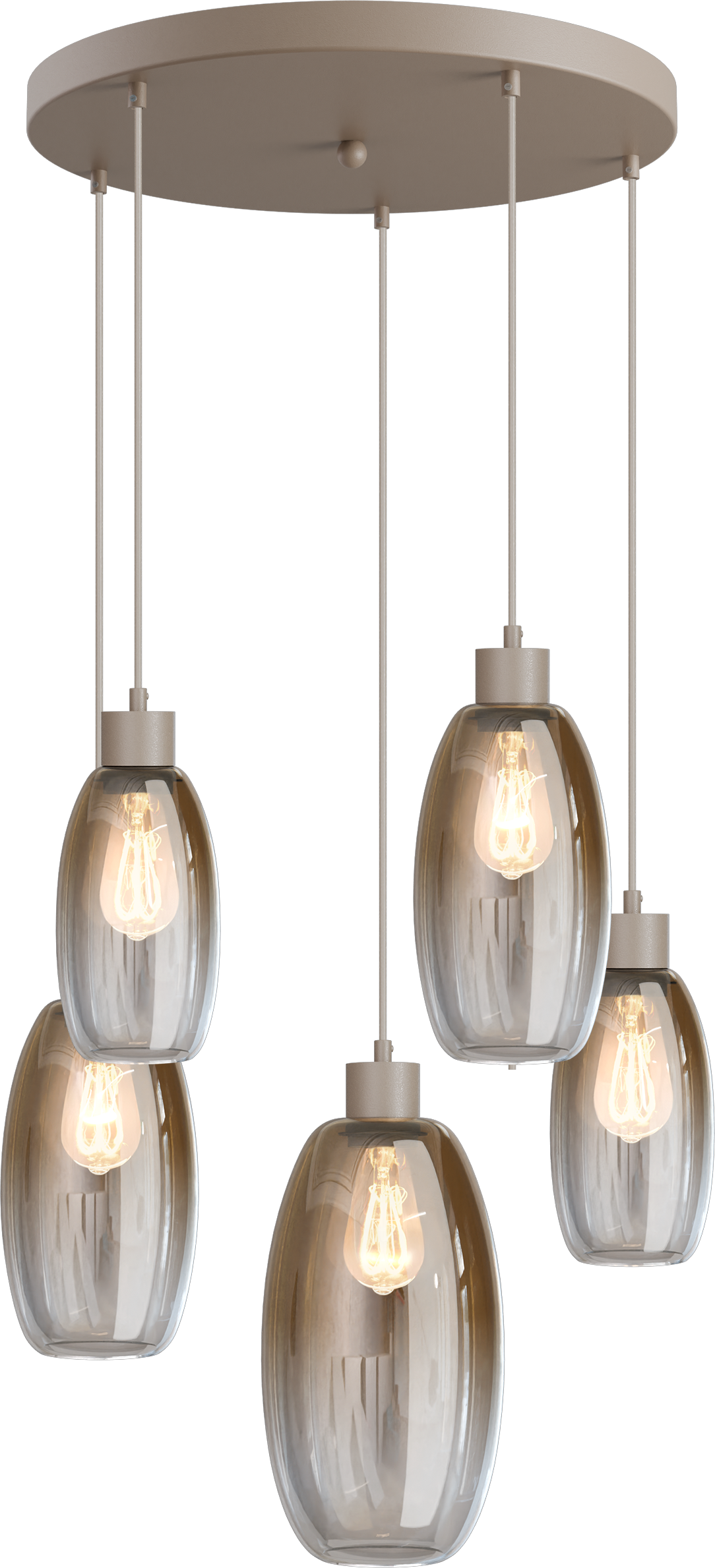 Olive HL OLIVE 5-LIGHT BEIGE TERRA, BASE BEIGE TERRA Ø50CM