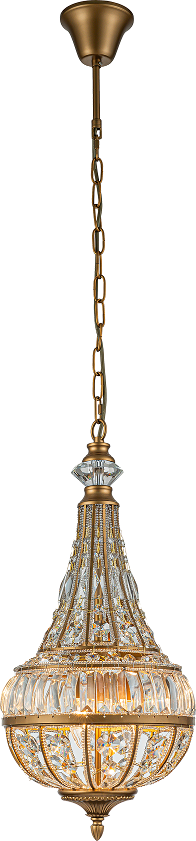 Baroc HL BAROC COLOSSEO ANTIQUE GOLD Ø30X56CM, CHAIN 150CM
