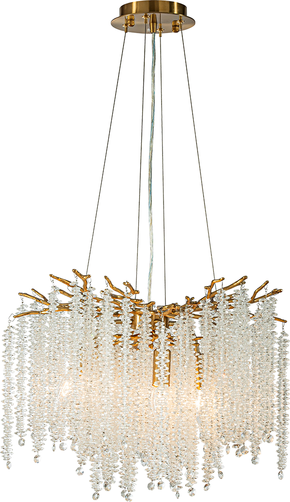 Baroc HL BAROC RAMO ANTIQUE GOLD Ø48CM, STEELWIRE 150CM
