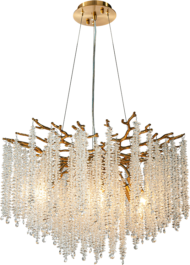 Baroc HL BAROC RAMO ANTIQUE GOLD Ø60CM, STEELWIRE 150CM