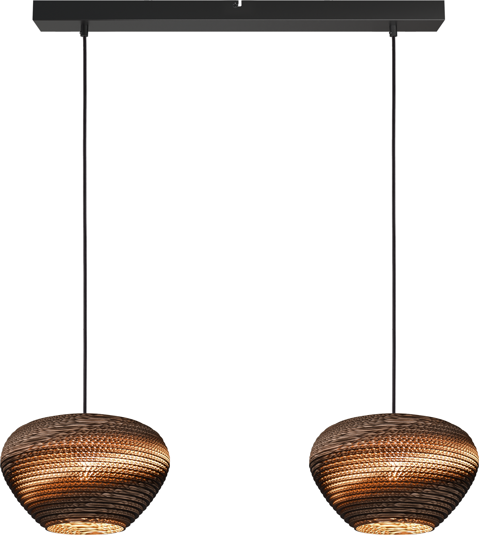 Carta Trendy HL CARTA TRENDY 2-LIGHT BLACK, BEAM BLACK 70X9CM