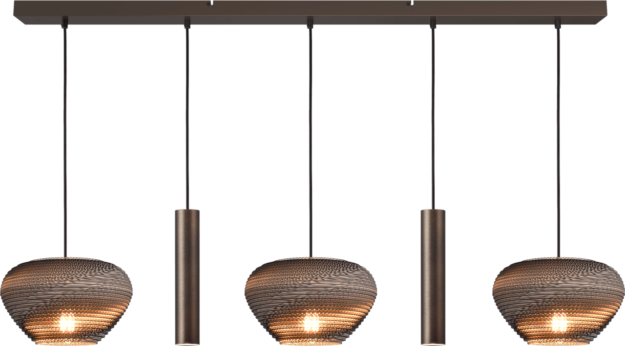 Cartone HL CARTONE 5-LIGHT CACAO BEAM CACAO 130X8CM