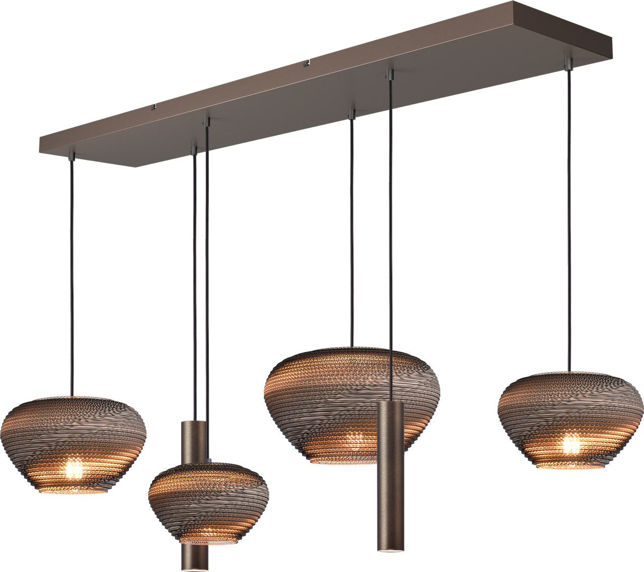 Cartone HL CARTONE 6-LIGHT CACAO BEAM CACAO 130X25CM