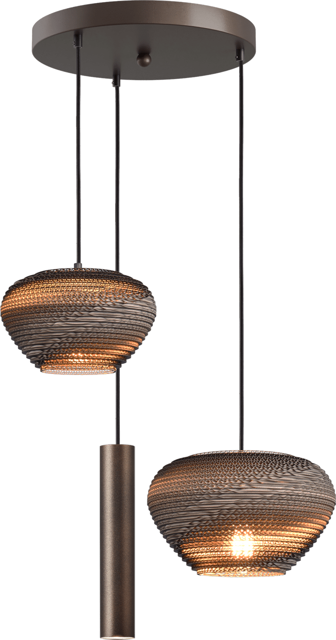 Cartone HL CARTONE 3-LIGHT CACAO BASE CACAO 35CM