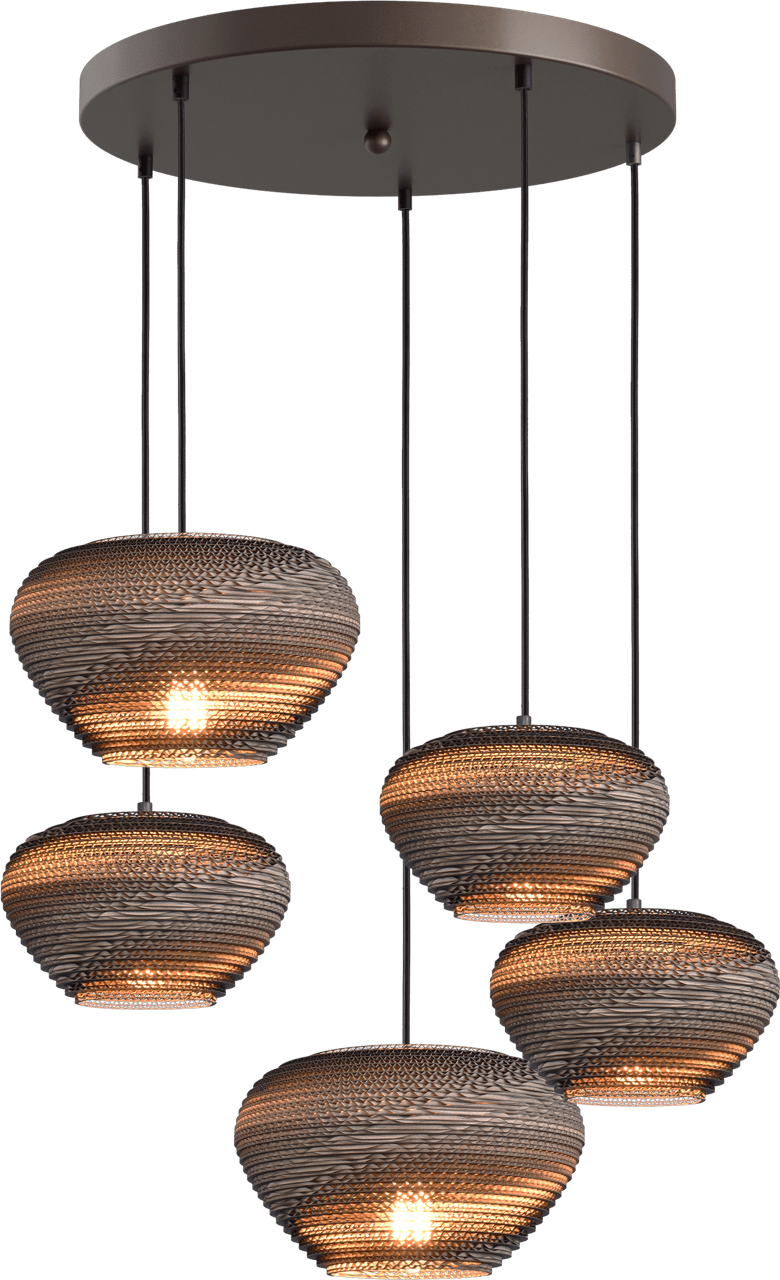 Cartone HL CARTONE 5-LIGHT CACAO BASE CACAO Ø50CM
