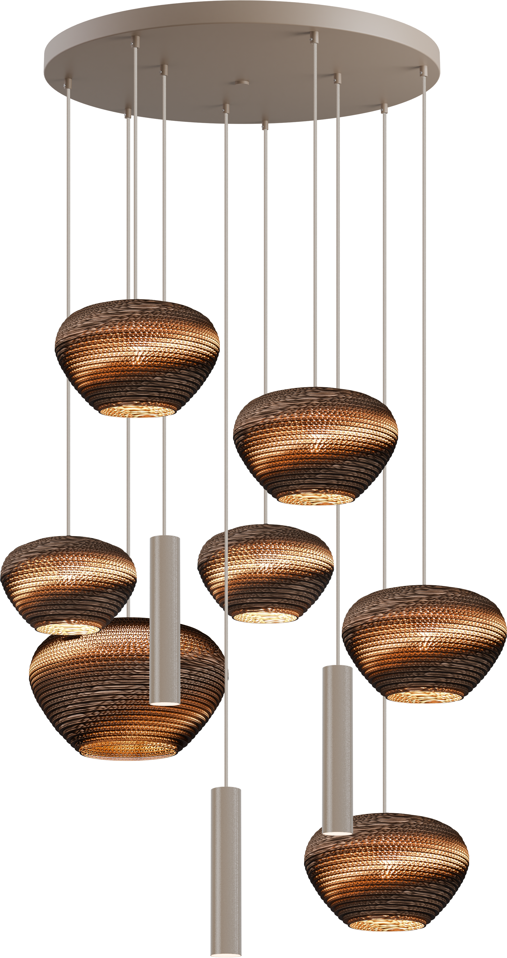 Carta Trendy HL CARTA TRENDY 10-LIGHT BEIGE TERRA, BASE BEIGE TERRA Ø70CM