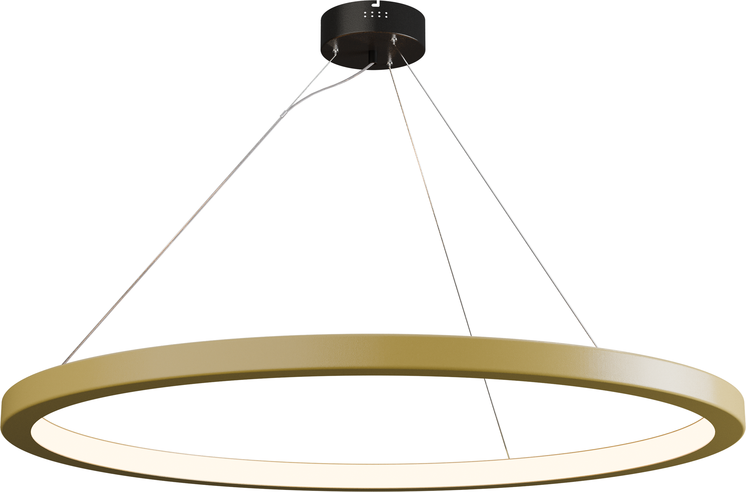 Cortino HL CORTINO 1-LIGHT GOLD PAINTED Ø100CM C-PROFILE 40X40MM