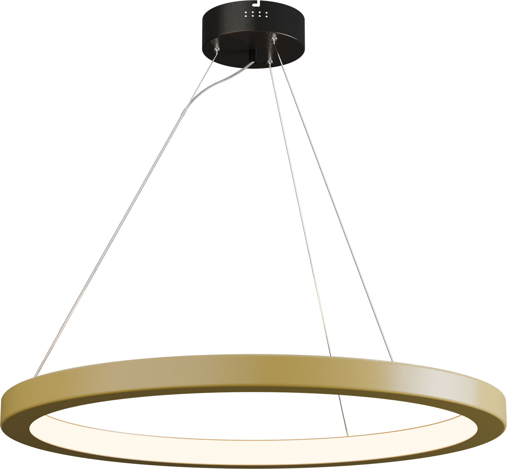 Cortino HL CORTINO 1-LIGHT GOLD PAINTED Ø70CM C-PROFILE 40X40MM