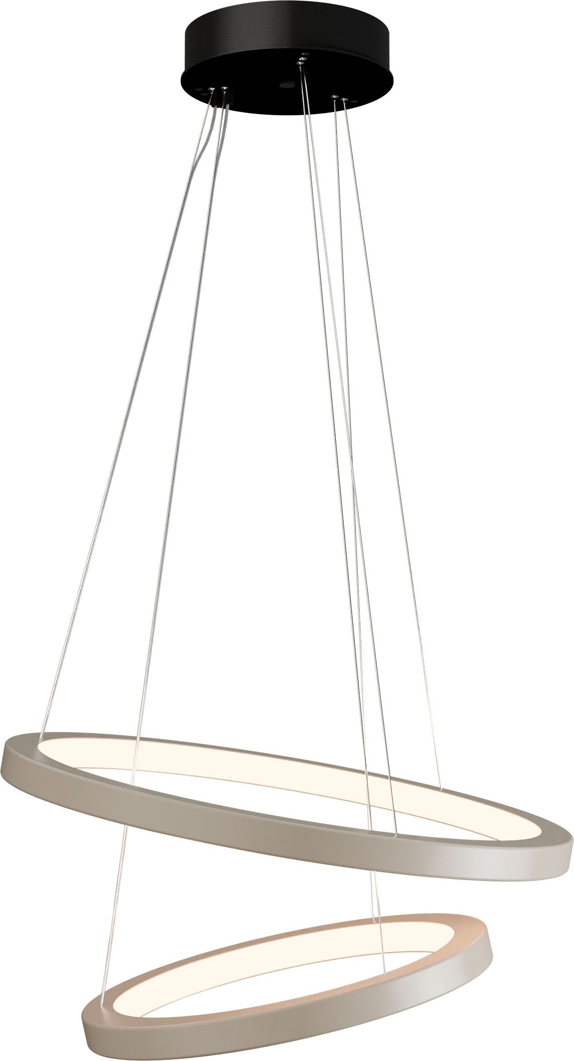 Cortino HL CORTINO 2-LIGHT BEIGE TERRA Ø50CM + Ø70CM C-PROFILE 40X40MM
