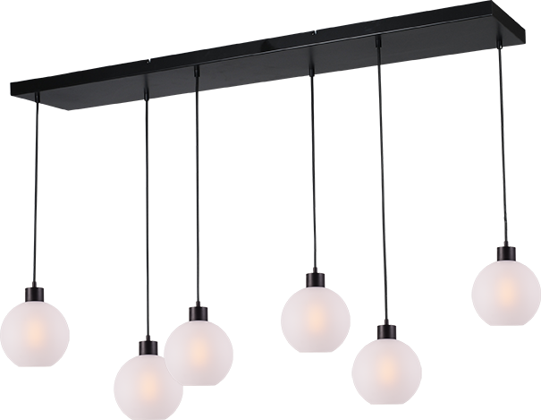 Lazise HL LAZISE 6-LIGHT MATT BLACK/MATT BLACK 130X25CM