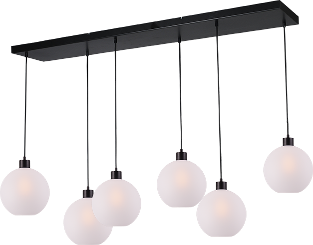 Lazise HL LAZISE 6-LIGHT MATT BLACK/MATT BLACK 130X25CM